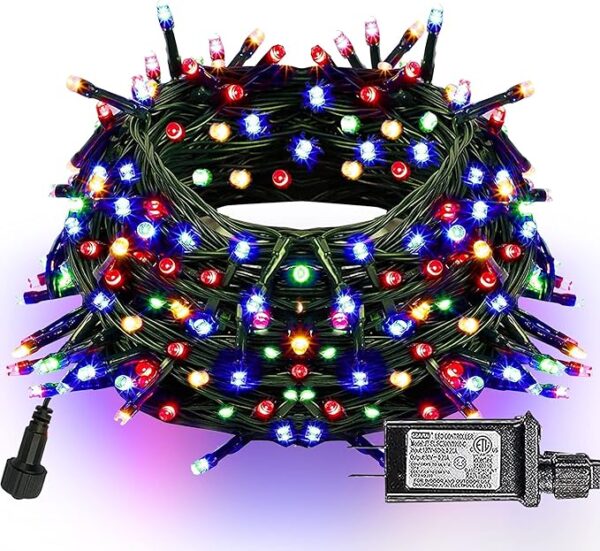 Dazzle Bright 300 LED Christmas String Lights,