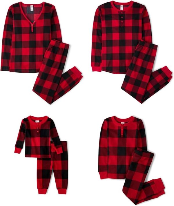 The Children's Place Baby Family Matching, Plaid Thermal Pajamas Sets