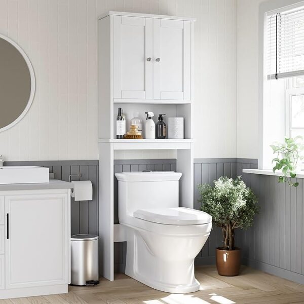 Shintenchi Over The Toilet Storage Cabinet, Bathroom Shelf Organizer