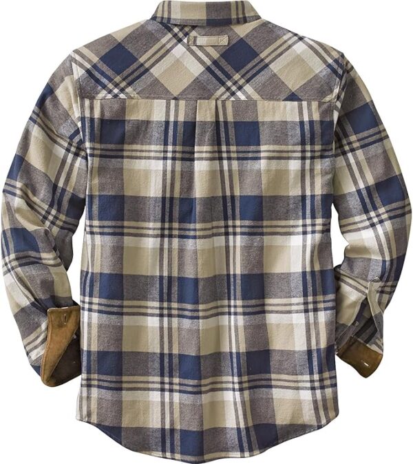 Legendary Whitetails Men's Buck Camp Flannel, Long Sleeve Plaid Button Down Casual Shirt, Corduroy Cuffs - Image 2