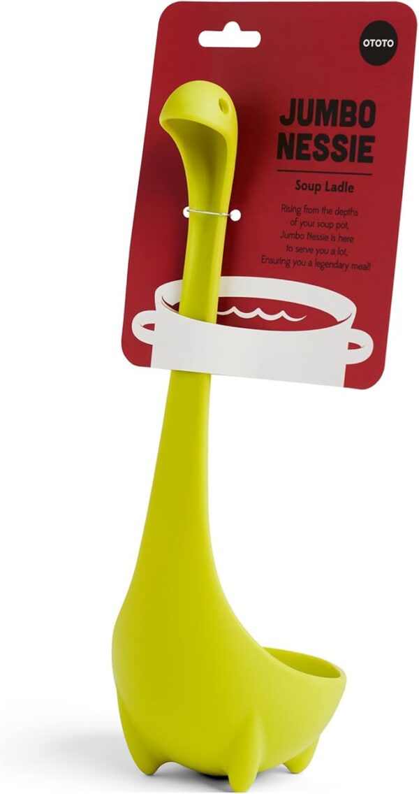 OTOTO The Original Nessie Soup Ladle - Funny Kitchen Gadgets, Loch Ness design, Cooking Gifts for Mom - Cute and Practical Kitchen Utensils - Unique Gifts for Women